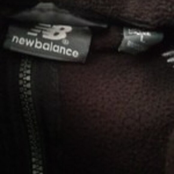 New Balance Men’s  Black Fleece Fall/Winter Jacket Full Zip Athletic Fit Size L - Picture 3 of 4